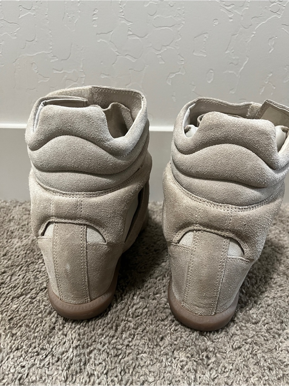 Isabel Marat Women’s Bekett Suede High-Top Velcro Sneakers - Picture 5 of 6